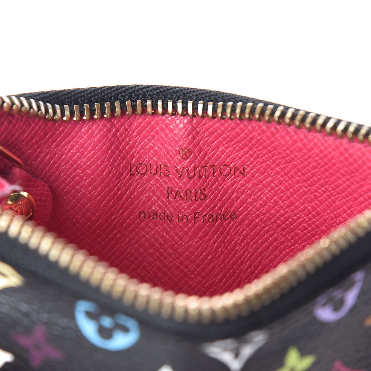 Louis Vuitton Monogram Multicolor Key Pouch Black Grenade 6 of 6