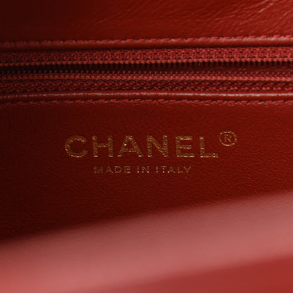 Chanel Caviar Quilted Small Business Affinity Shopping Bag Red 6 of 11