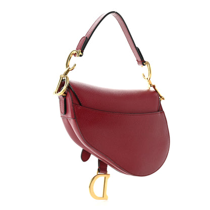 Christian Dior Calfskin Mini Saddle Bag Red 3 of 10