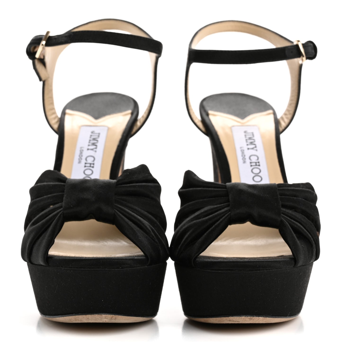 Satin Heloise 120 Sandals 38 Black