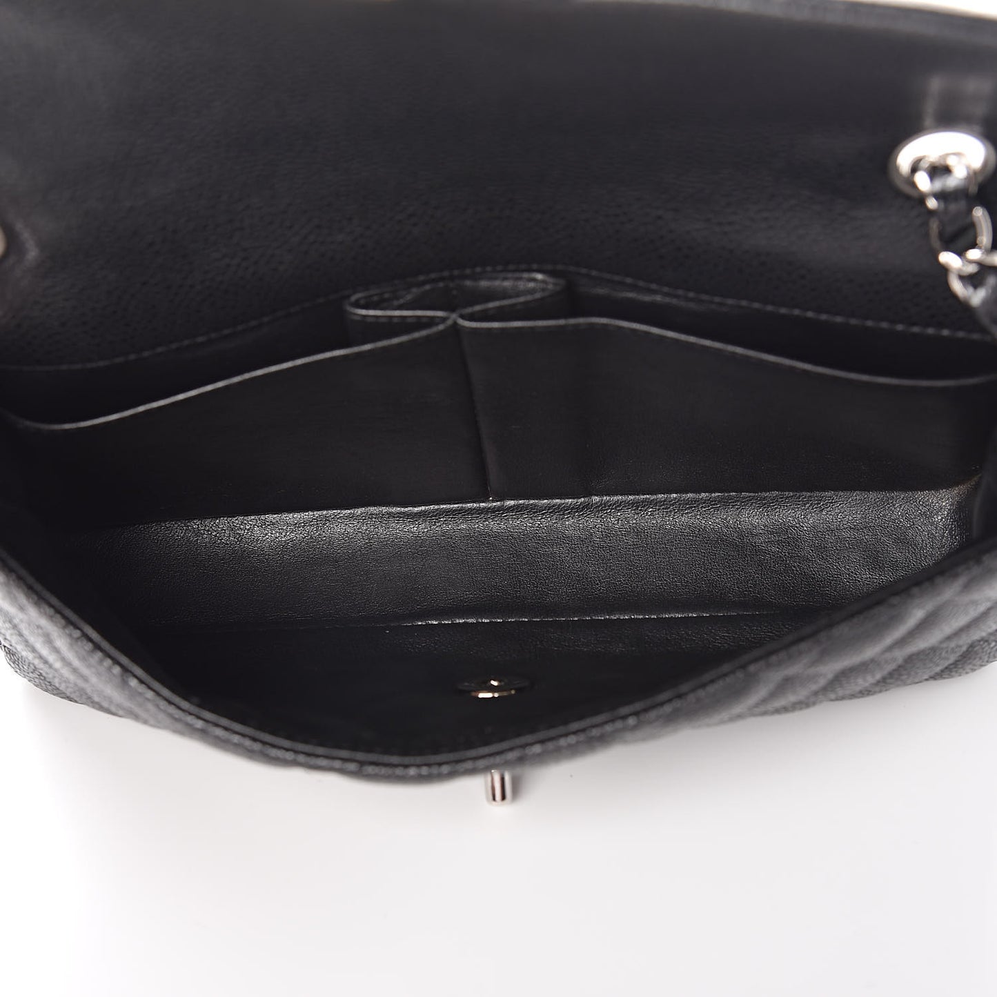 Caviar Quilted East West Flap Black