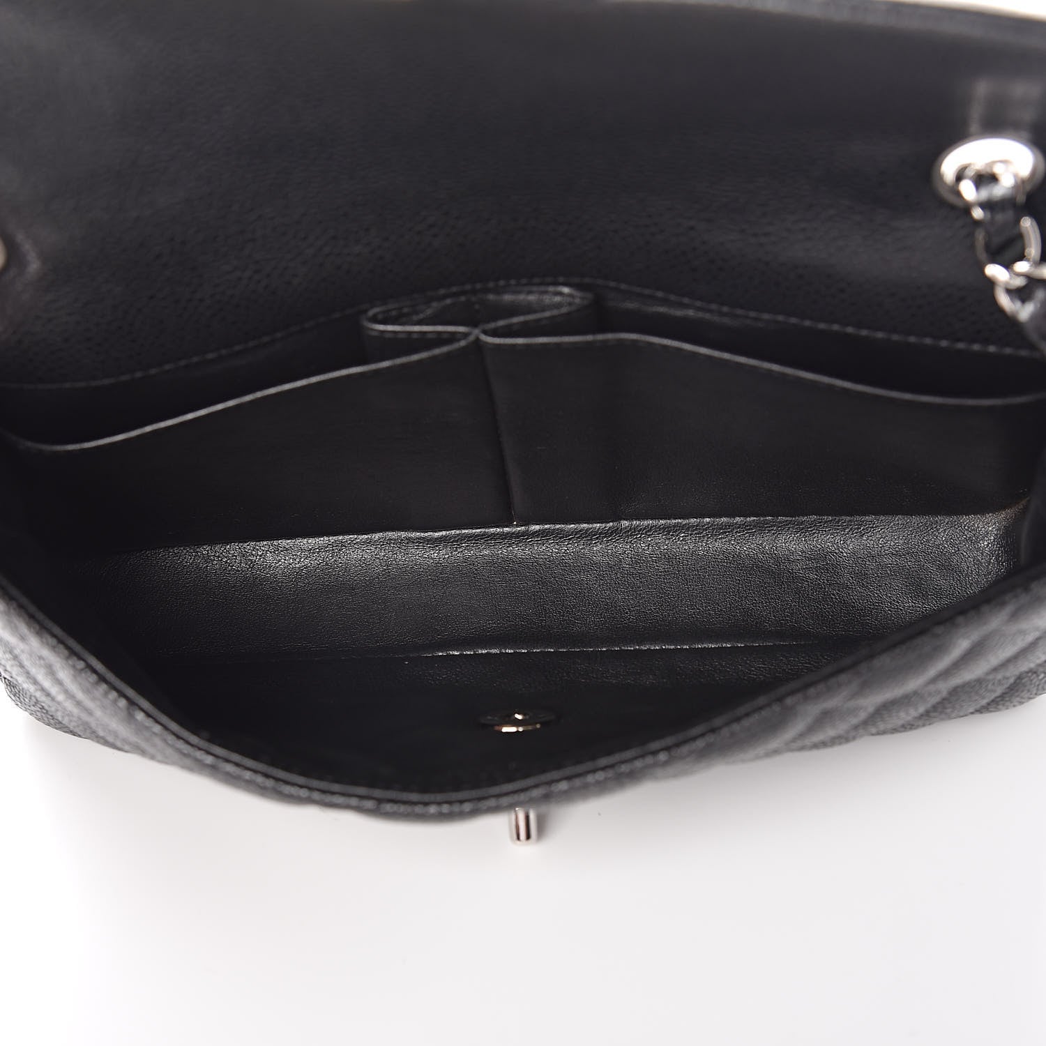 Chanel Caviar Quilted East West Flap Black 5 of 10