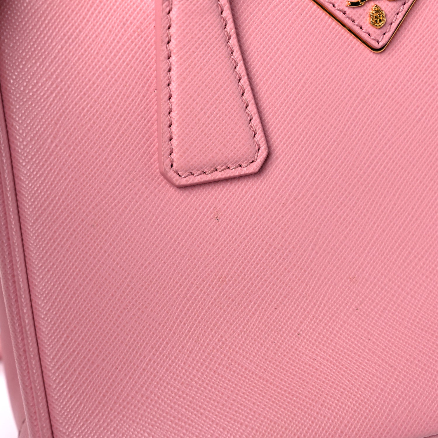 Prada Saffiano Lux Micro Galleria Double Zip Tote Petalo 26 of 33