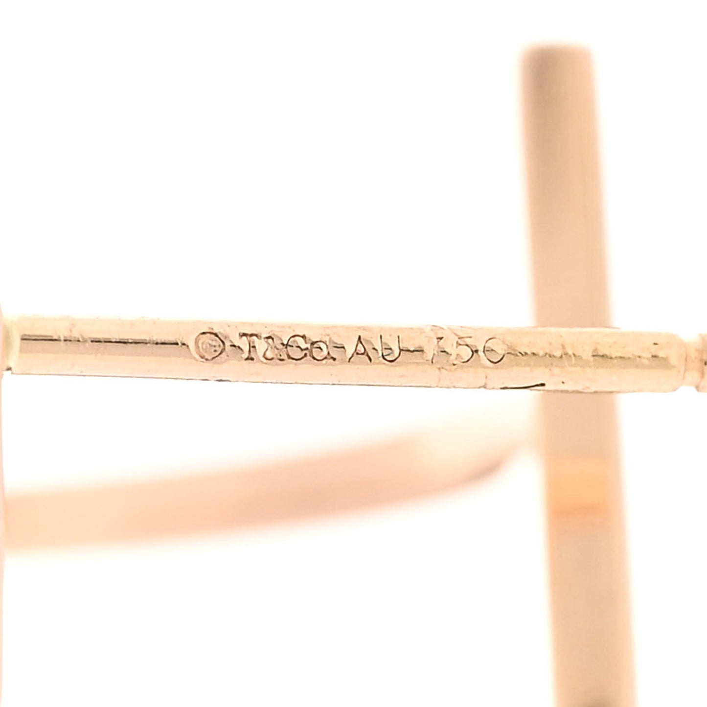 18K Rose Gold Medium T Wire Hoop Earrings