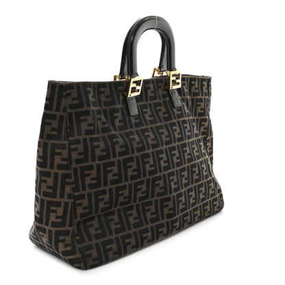 Fendi Zucchino Tote Tobacco 3 of 10