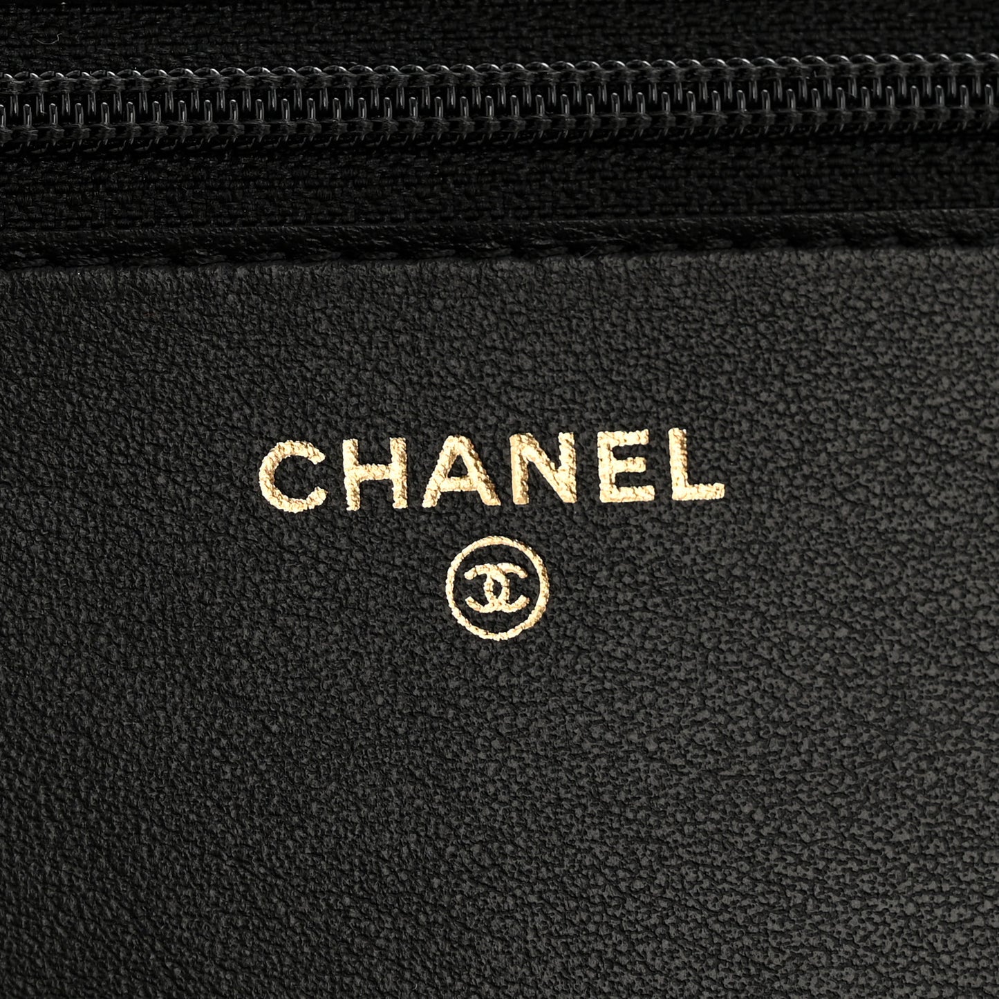 Caviar Quilted Boy Wallet On Chain WOC Black