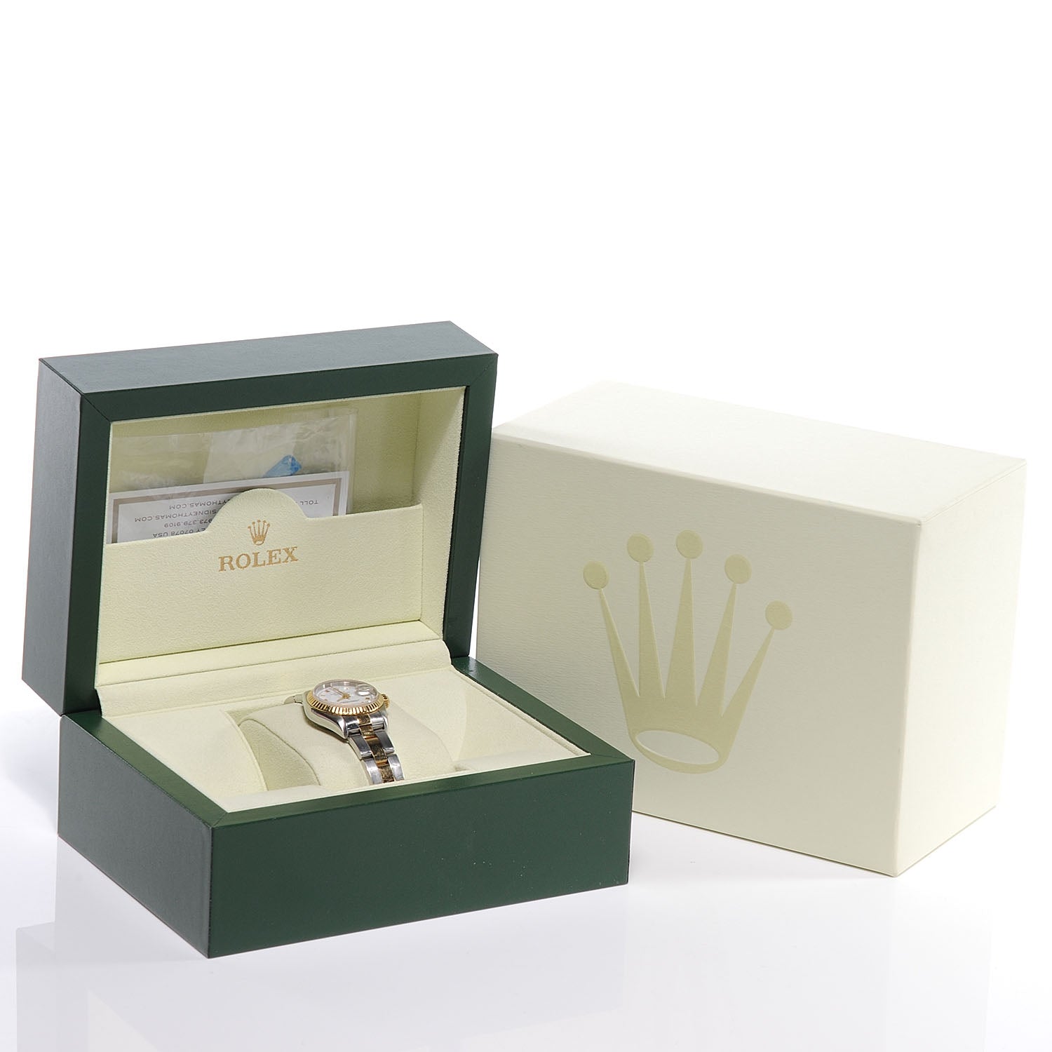 Rolex Stainless Steel 18K Yellow Gold 26mm Oyster Perpetual Datejust Watch White Roman 79173 7 of 7