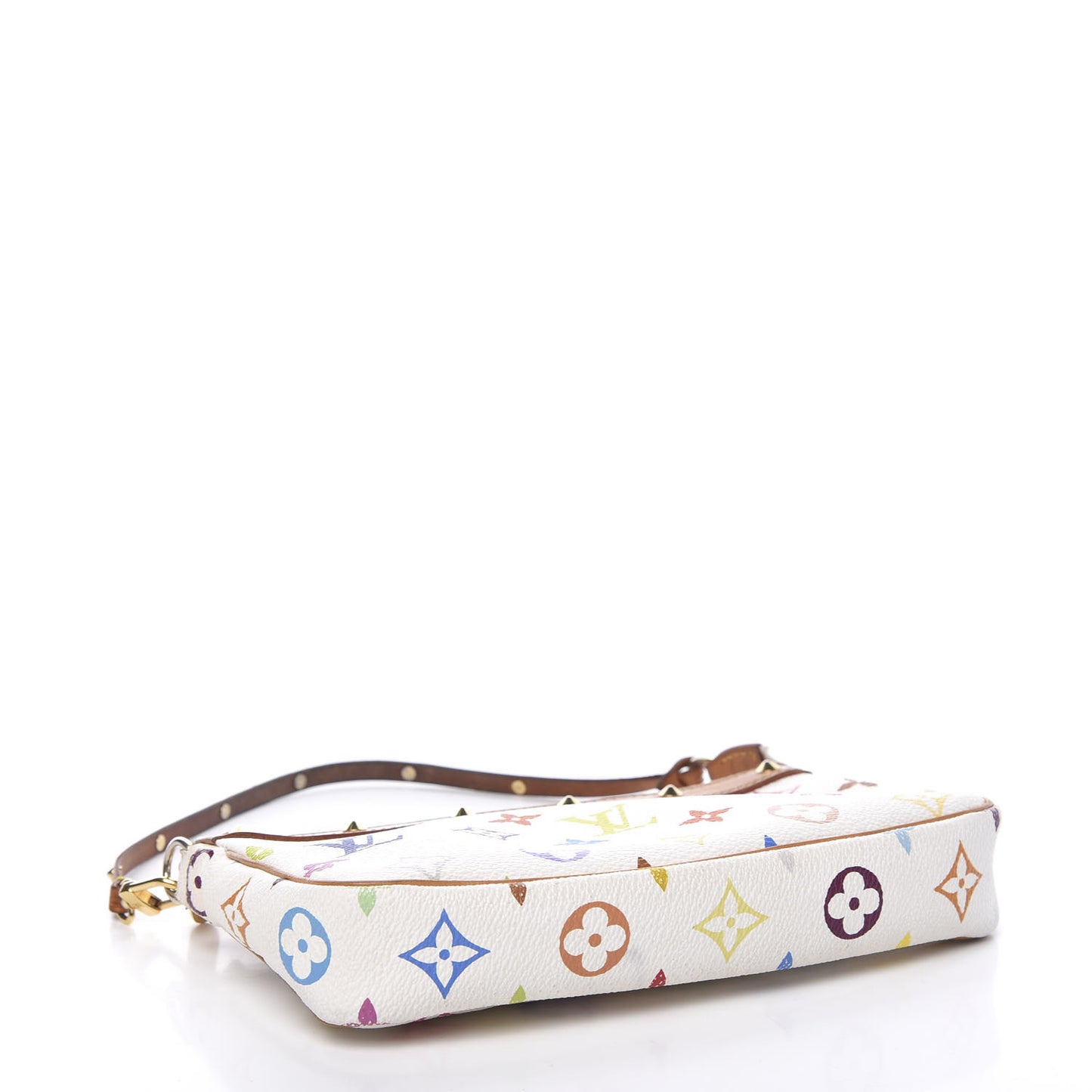 Monogram Multicolor Pochette Accessories White