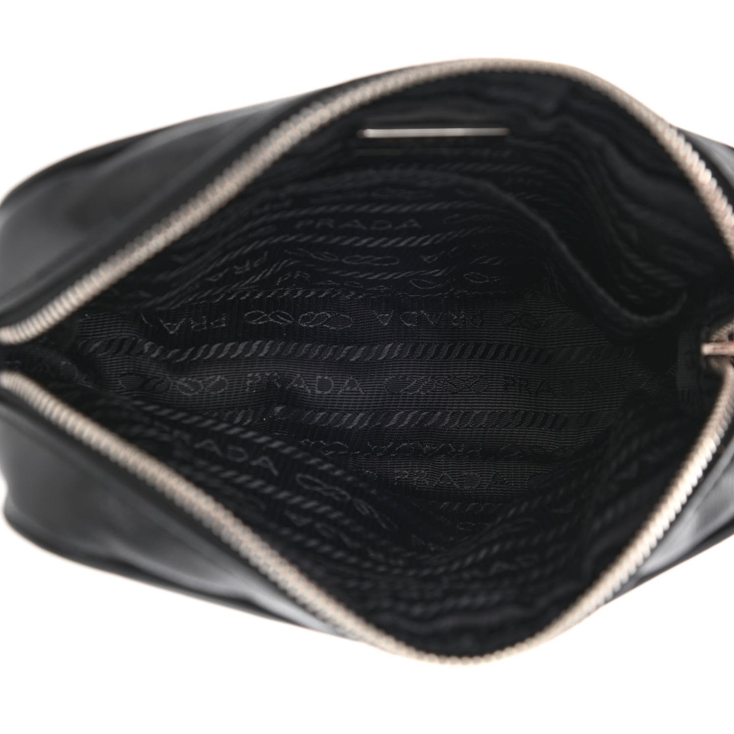 Vitello Daino Grommet Chain Satchel Bag Black