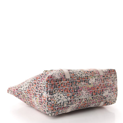 Fendi Zucchino Vitello Floral Forever Shopper Tote Rosa Papaya Rosa Confetto 4 of 10