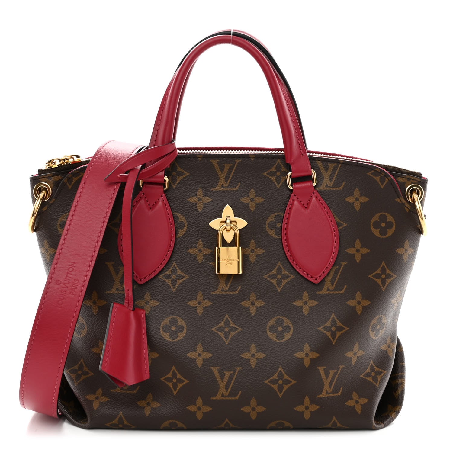 Louis Vuitton Monogram Flower Zipped Tote PM Lie de Vin 1 of 10