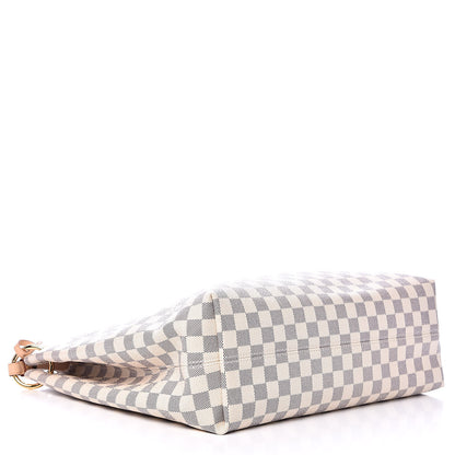 Louis Vuitton Damier Azur Graceful MM Rose Ballerine 4 of 13
