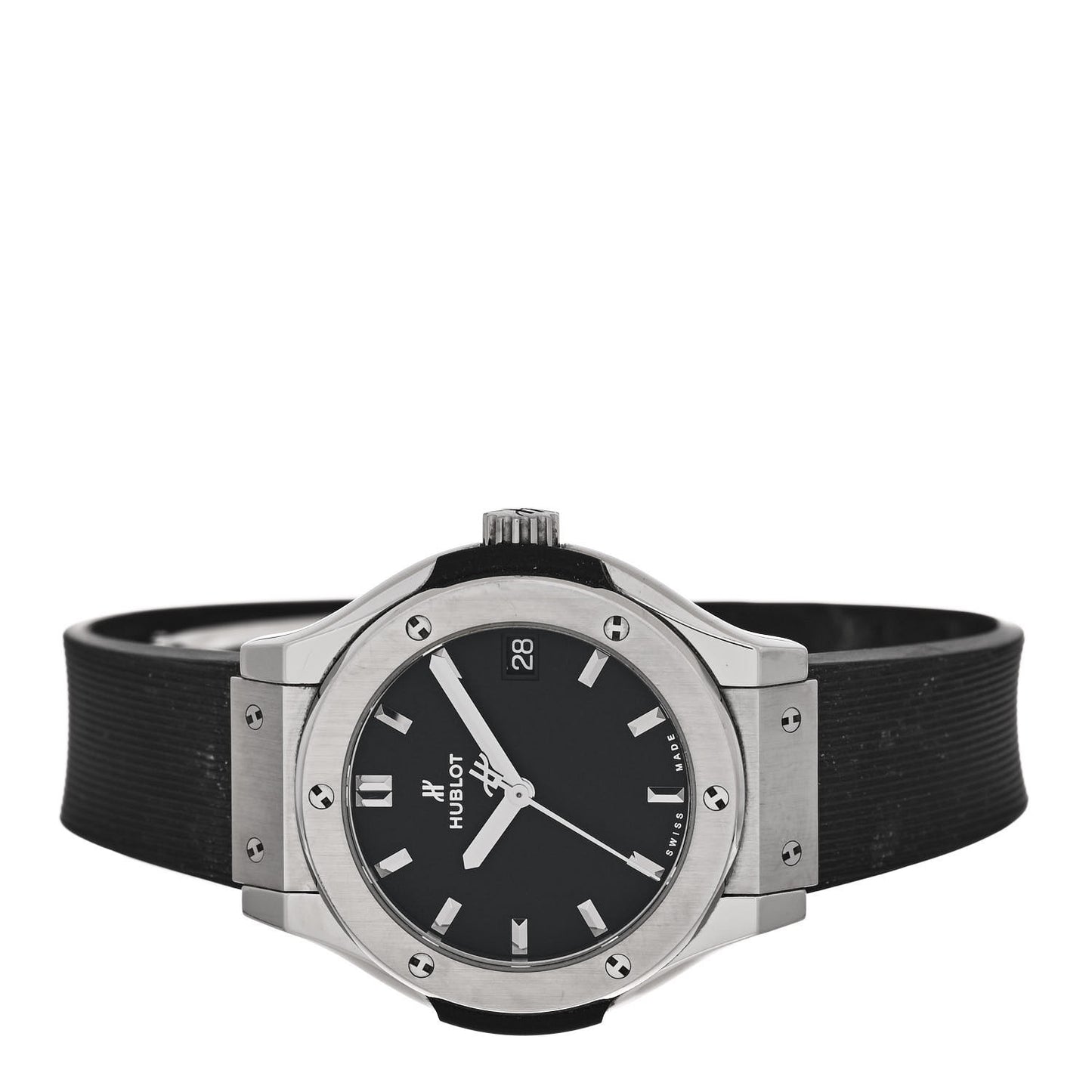 Titanium Rubber 33mm Classic Fusion Quartz Watch Black 581.NX.1470.RX
