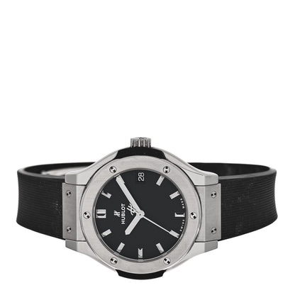 Hublot Titanium Rubber 33mm Classic Fusion Quartz Watch Black 581.NX.1470.RX 2 of 4