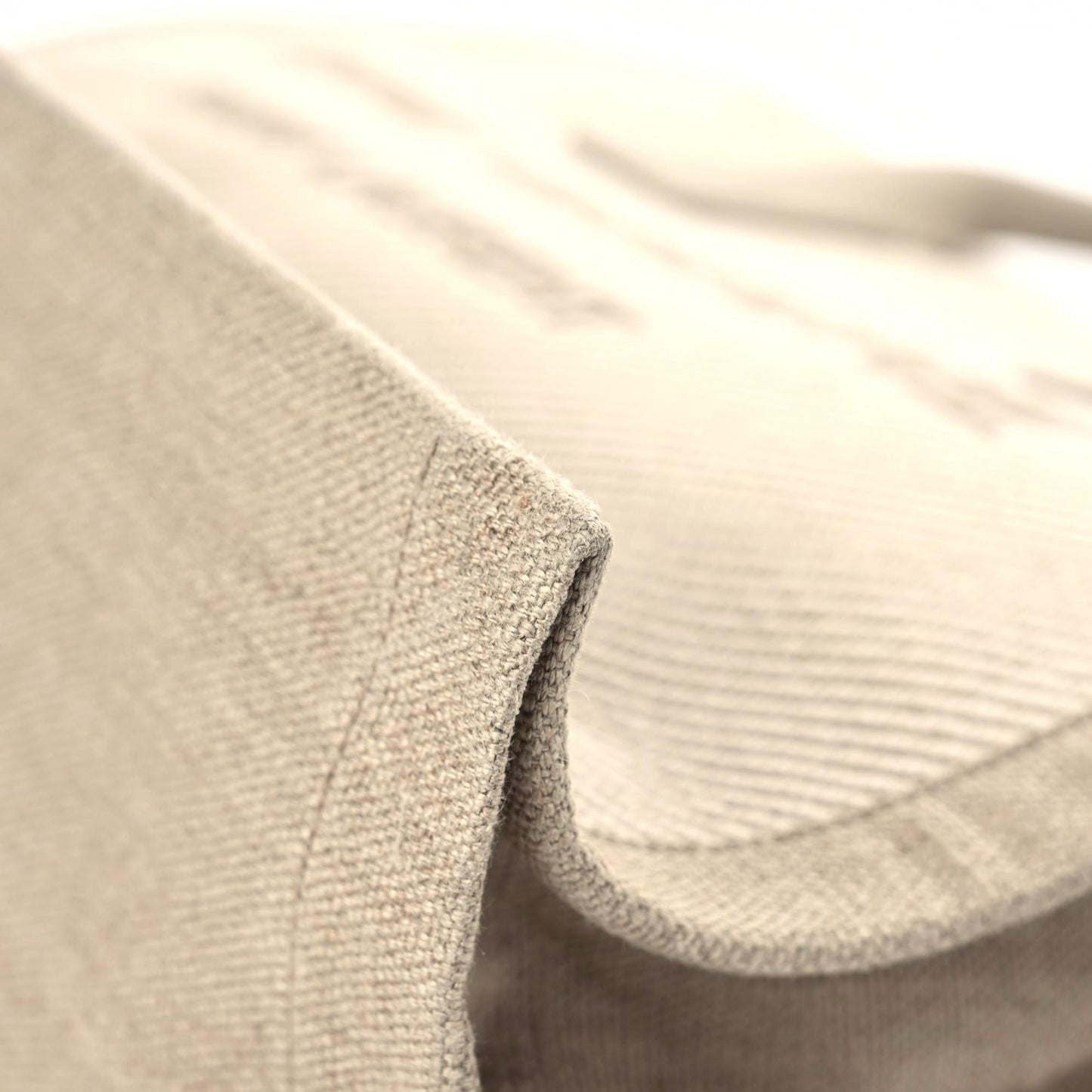 Linen Calfskin Small Rive Gauche Tote Beige Sea Salt