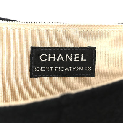 Chanel Wool Jumbo Chocolate Bar Mademoiselle Flap Black 6 of 12
