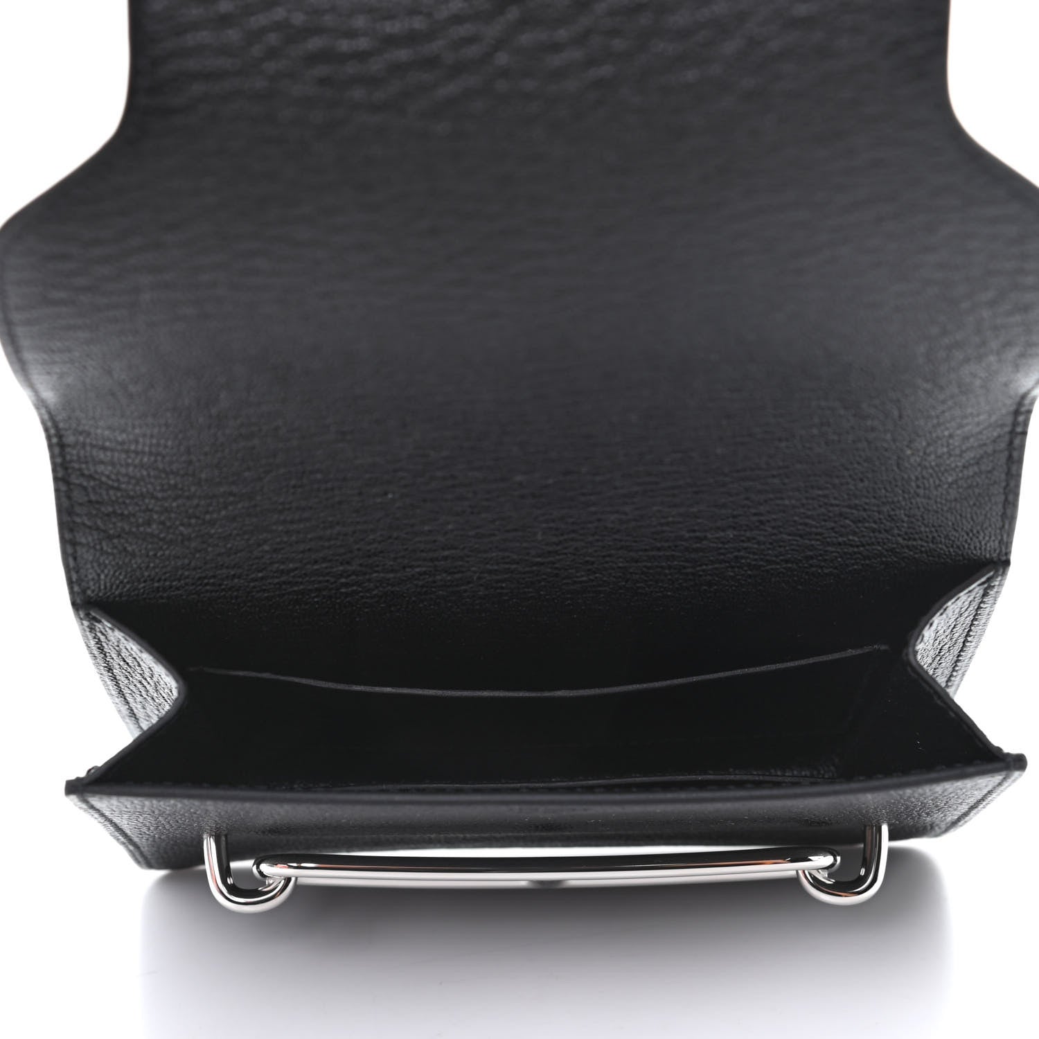 Hermes Chevre Mysore Roulis Slim Wallet Black 5 of 9