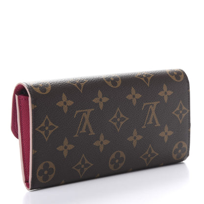 Louis Vuitton Monogram Bloom Flower Emilie Wallet 3 of 7