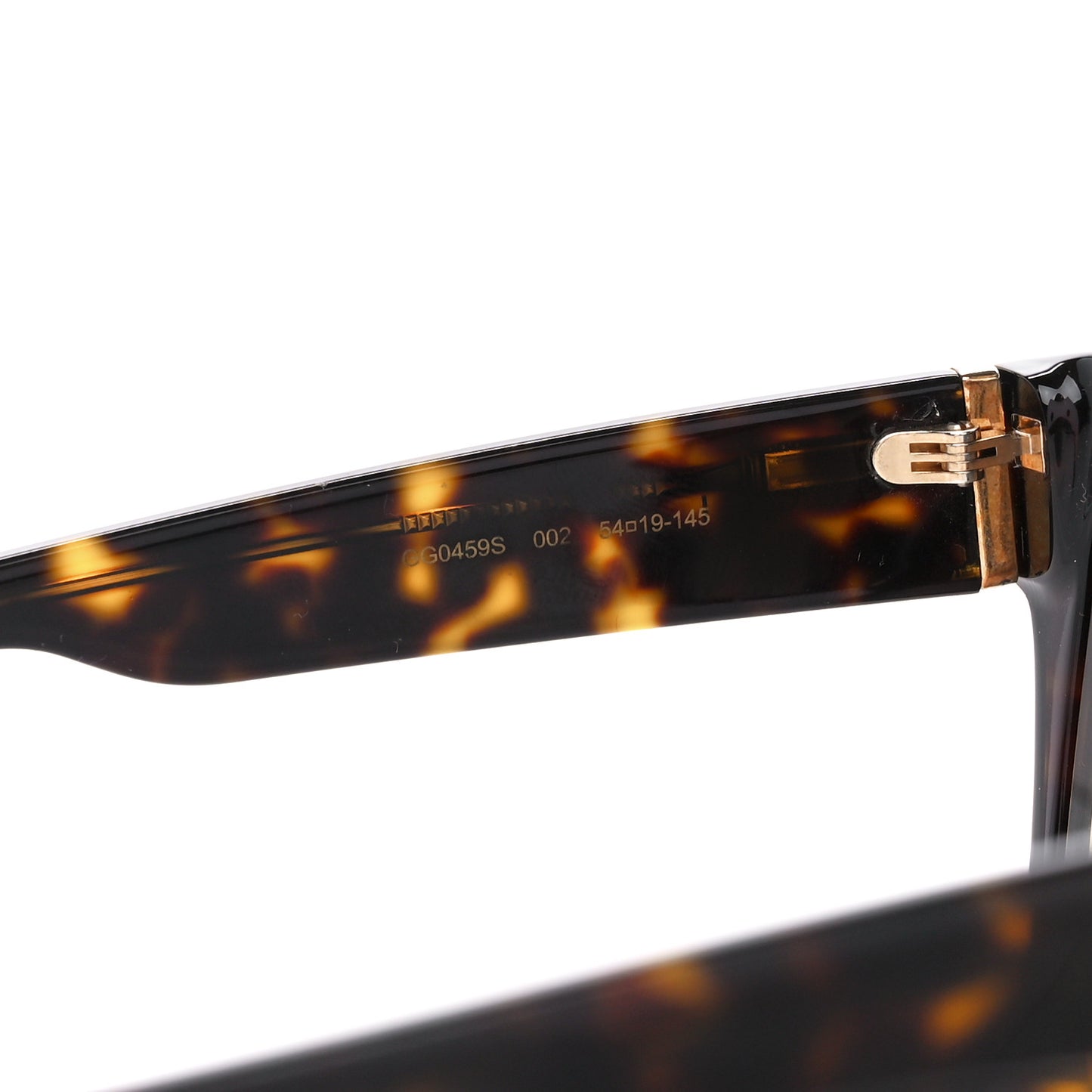 Acetate Square Frame Sunglasses GG0459S Tortoise
