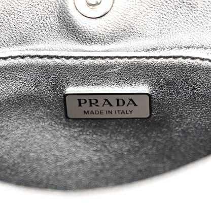 Prada Spazzolato Cleo Shoulder Bag Argento 6 of 10