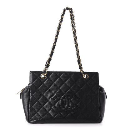 Chanel Caviar Quilted Petit Timeless Tote PTT Black 1 of 9