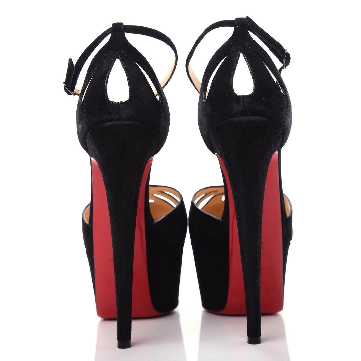 Suede Amyada 160 Platform Sandal 37.5 Black