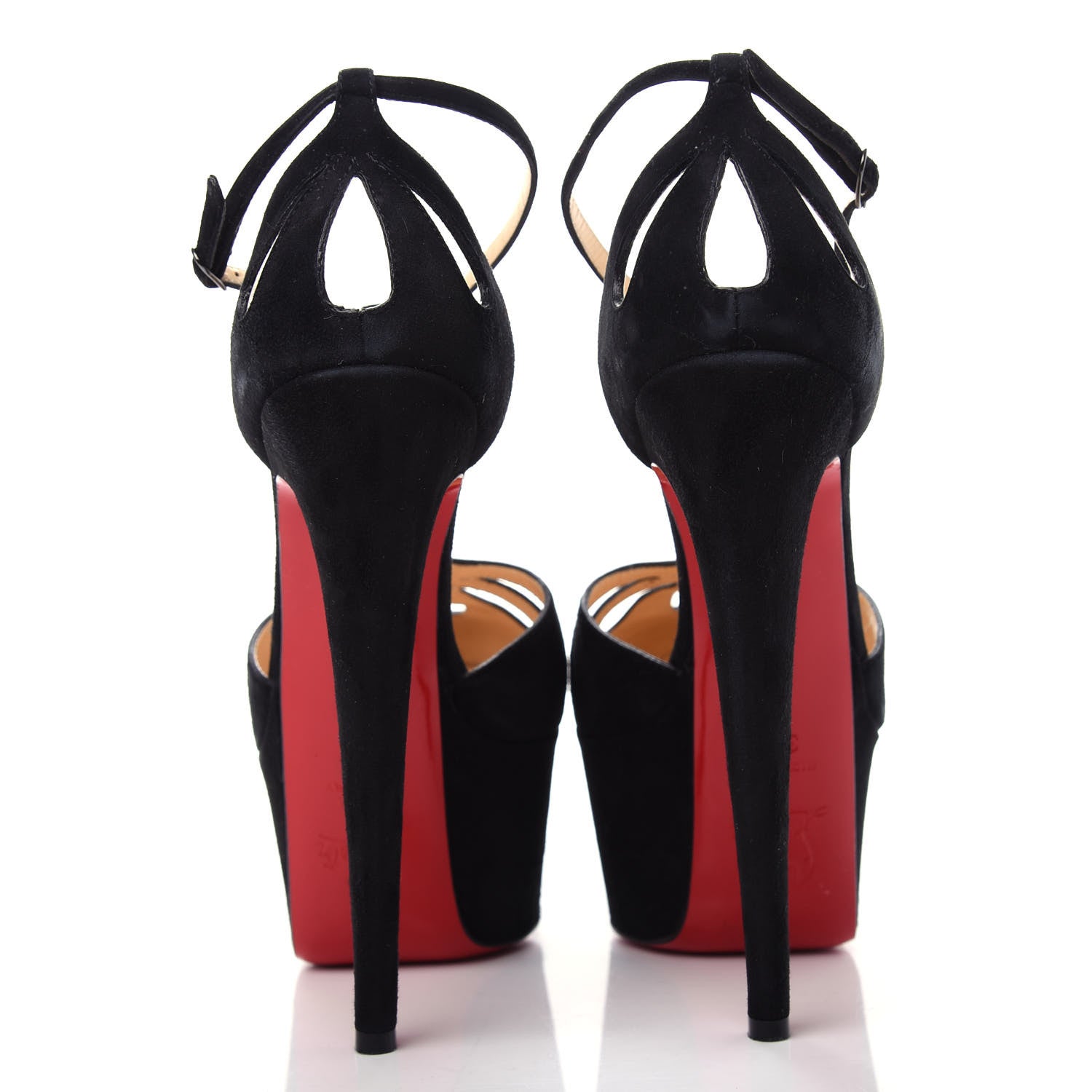 Christian Louboutin Suede Amyada 160 Platform Sandal 37.5 Black 7 of 10