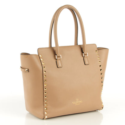 Valentino Garavani Vitello Rockstud Double Handle Tote Alpaca 3 of 9