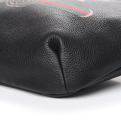 Gucci Grained Calfskin Logo Belt Bag Black 9 of 9