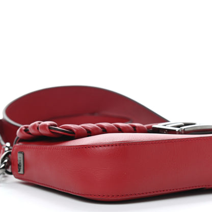 Fendi Vitello Dolce Lace Up Baguette Ribes 7 of 9