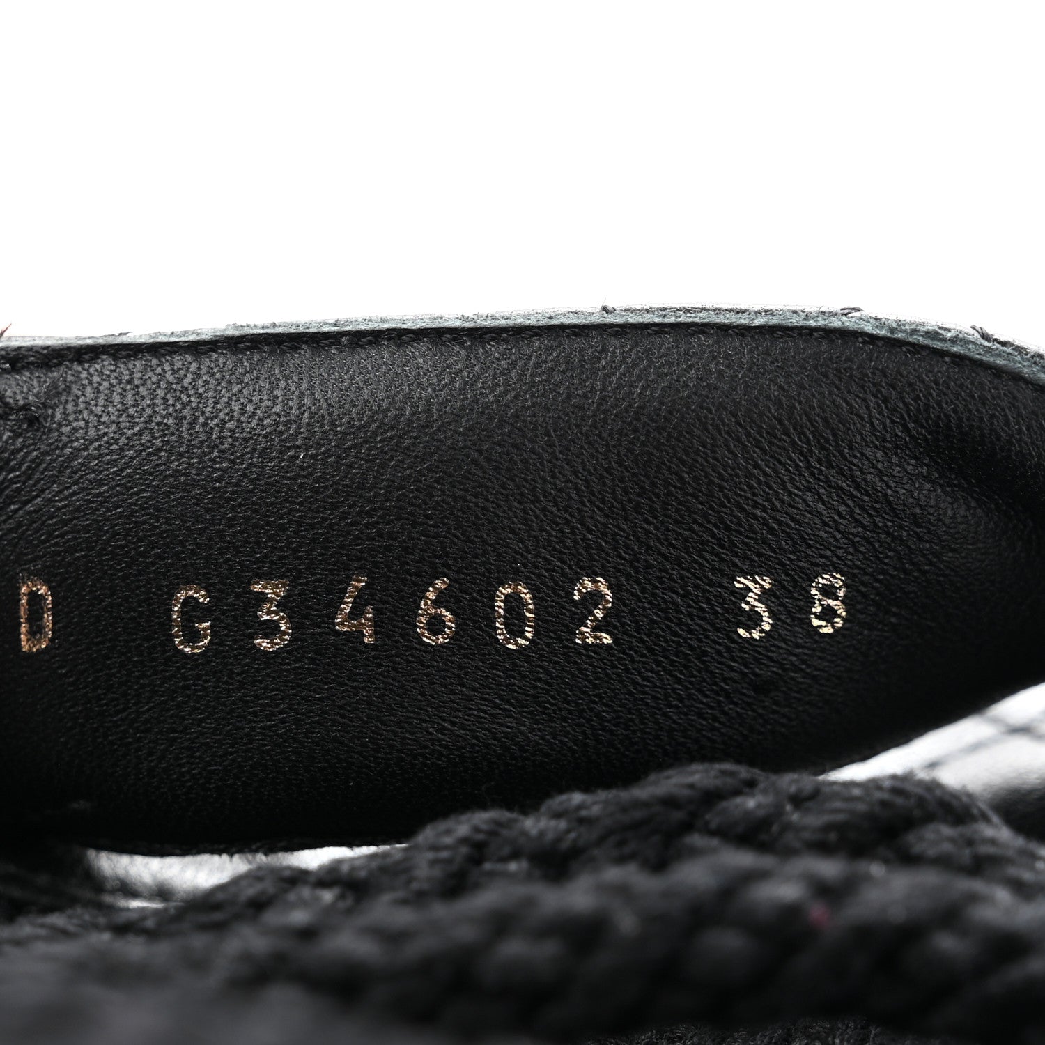 Chanel Cord Lambskin Quilted Logo Sandals 38 Black 8 of 9