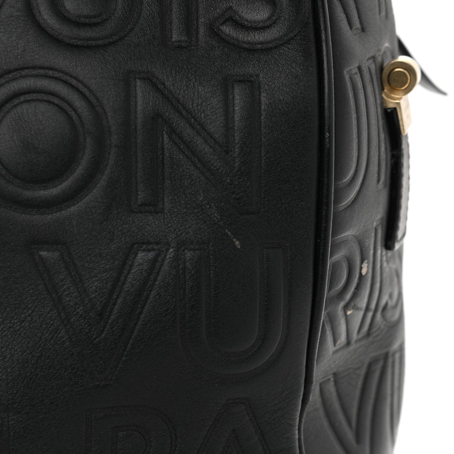 Calfskin Embossed Speedy Cube 30 Black