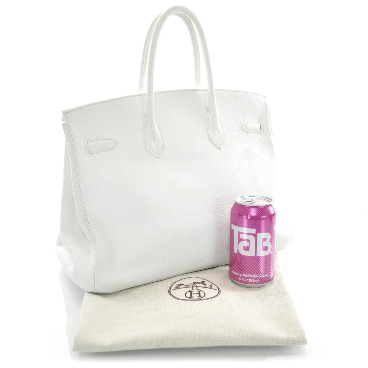 Taurillon Clemence Birkin 35 White