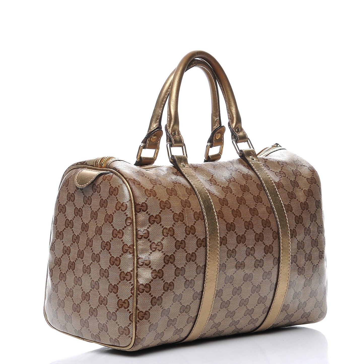 Crystal Monogram Medium Joy Boston Gold