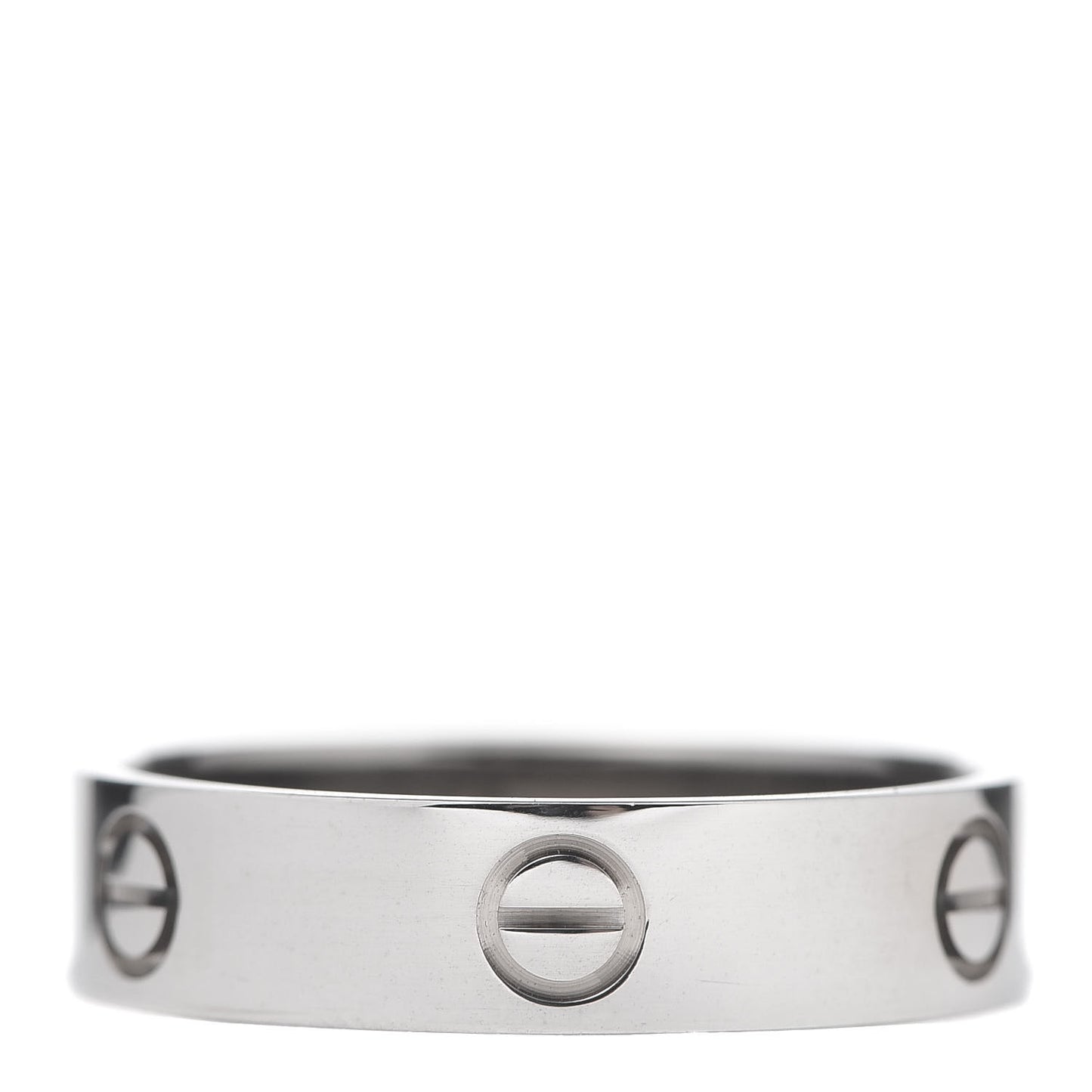 18K White Gold 5.5mm LOVE Ring 65 11
