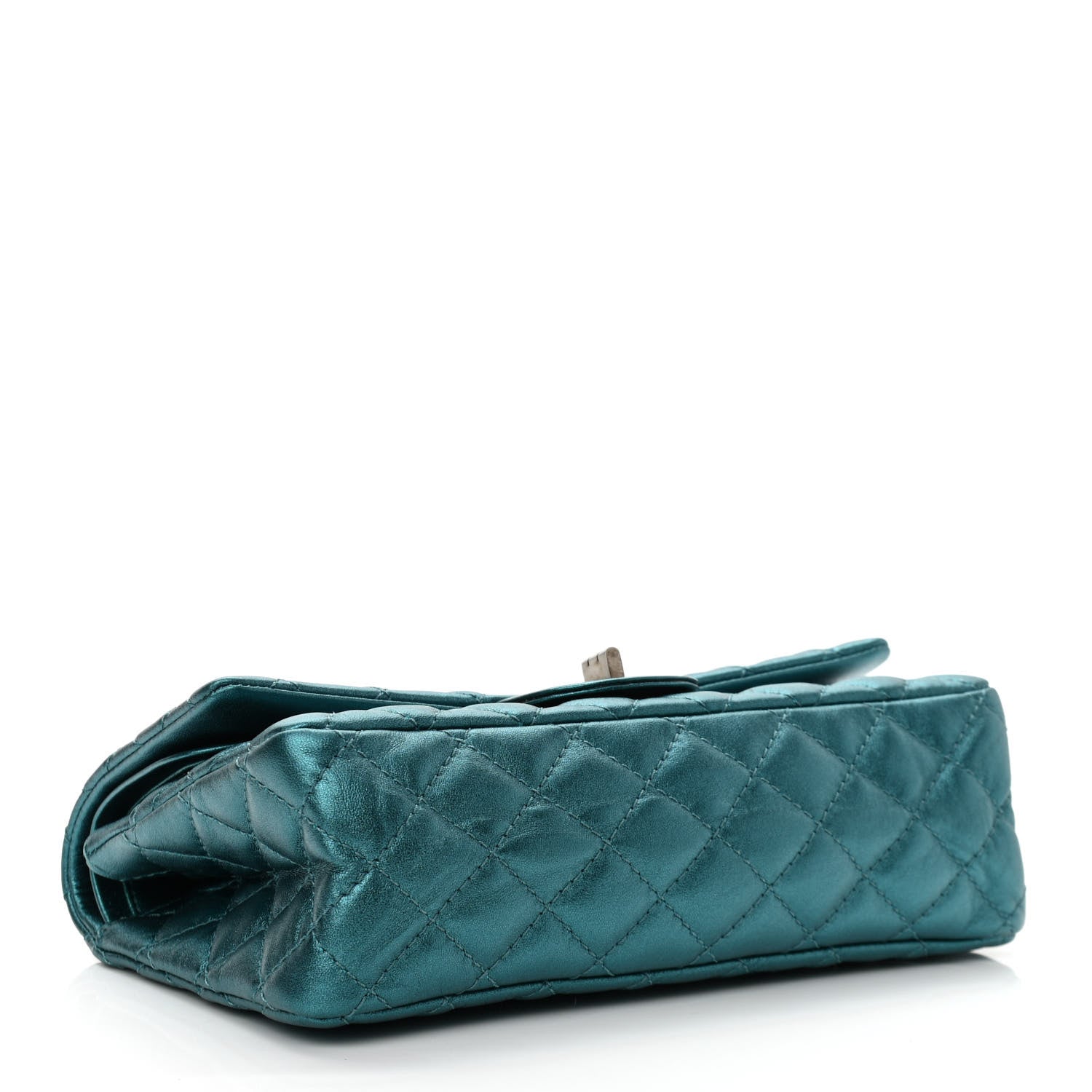 Chanel Metallic Calfskin 2.55 Reissue 225 Flap Turquoise 3 of 10