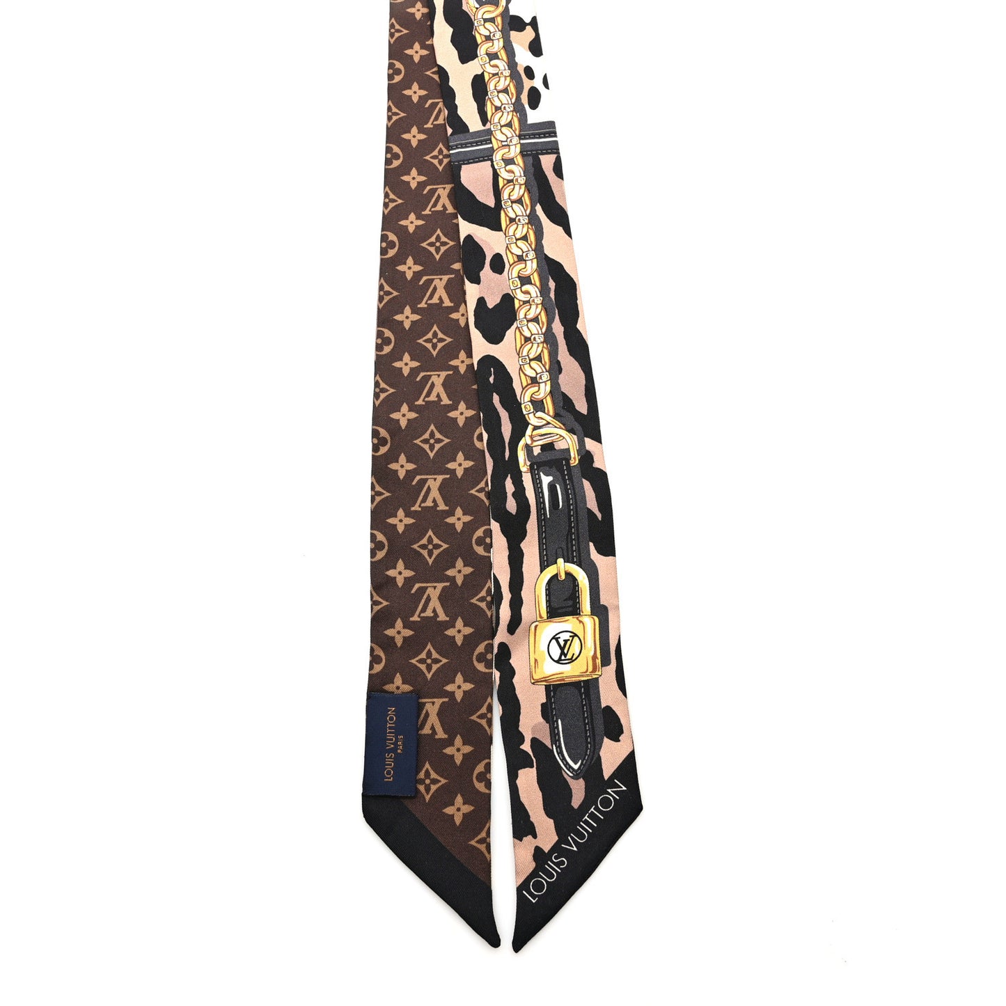 Silk Monogram Confidential Bandeau Marron