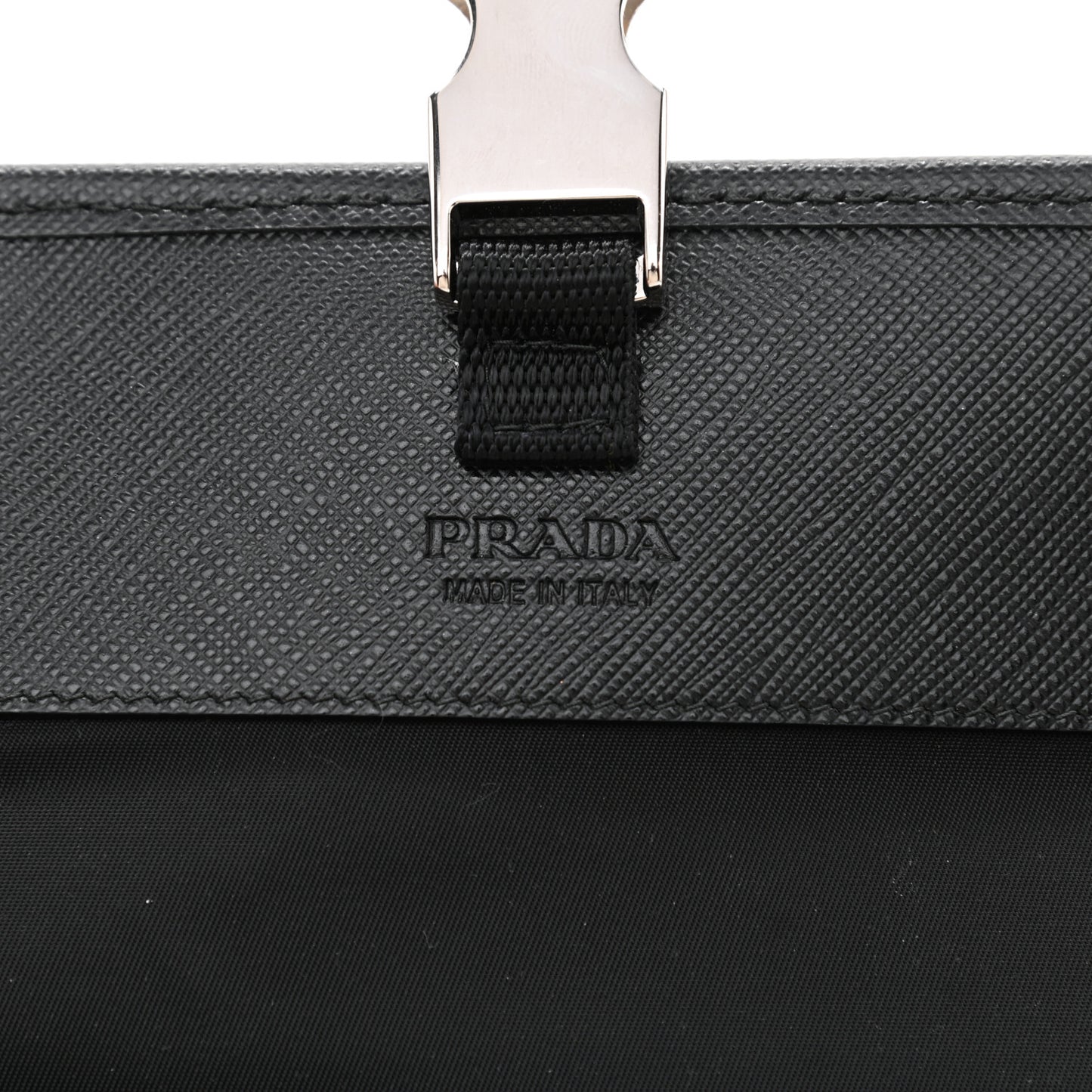 Re-Nylon Saffiano Smartphone Case Crossbody Black