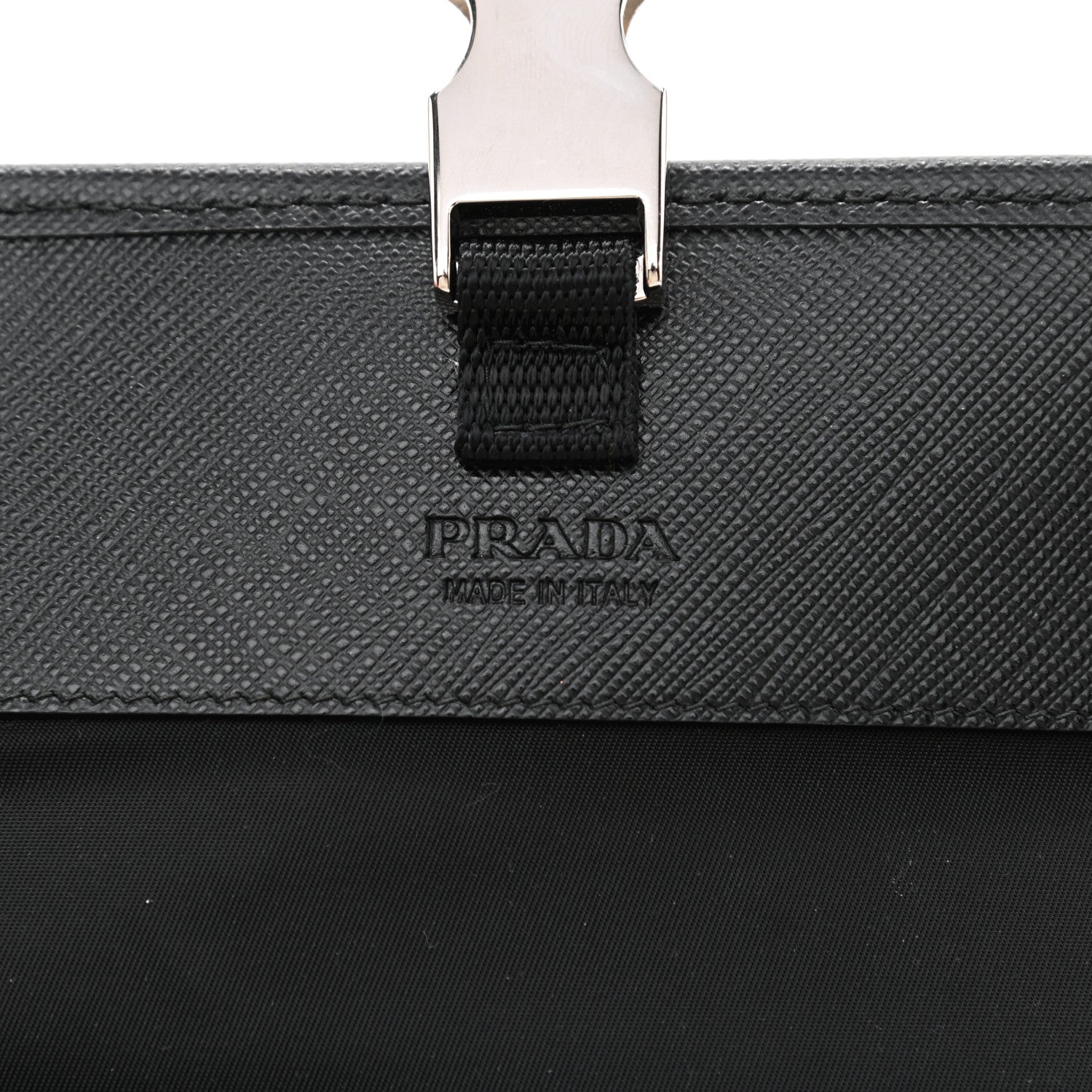 Prada Re-Nylon Saffiano Smartphone Case Crossbody Black 6 of 9