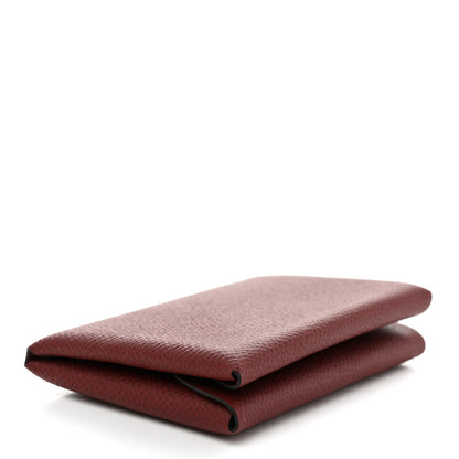 Hermes Epsom Calvi Duo Card Case Rouge H 4 of 8