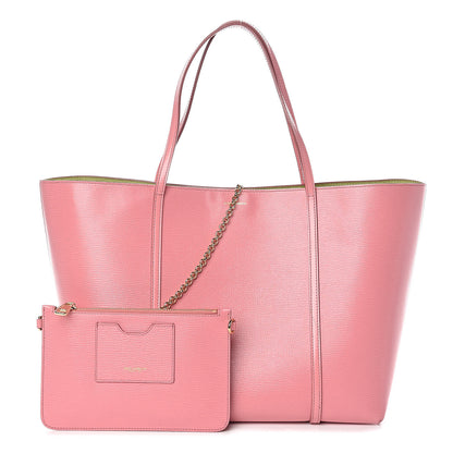 Dolce & Gabbana Textured Calfskin Medium Escape Tote Pink 1 of 9