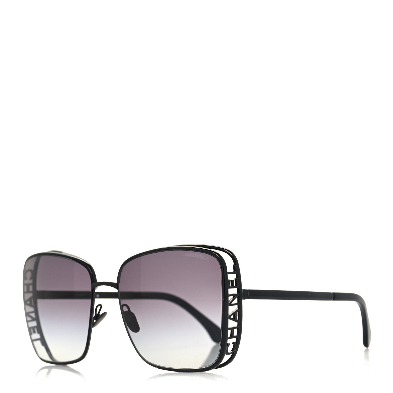 Chanel Metal Logo Square Sunglasses 71541 Black 1 of 6