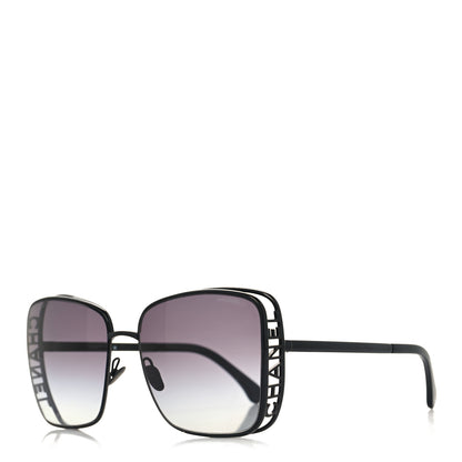 Chanel Metal Logo Square Sunglasses 71541 Black 1 of 6