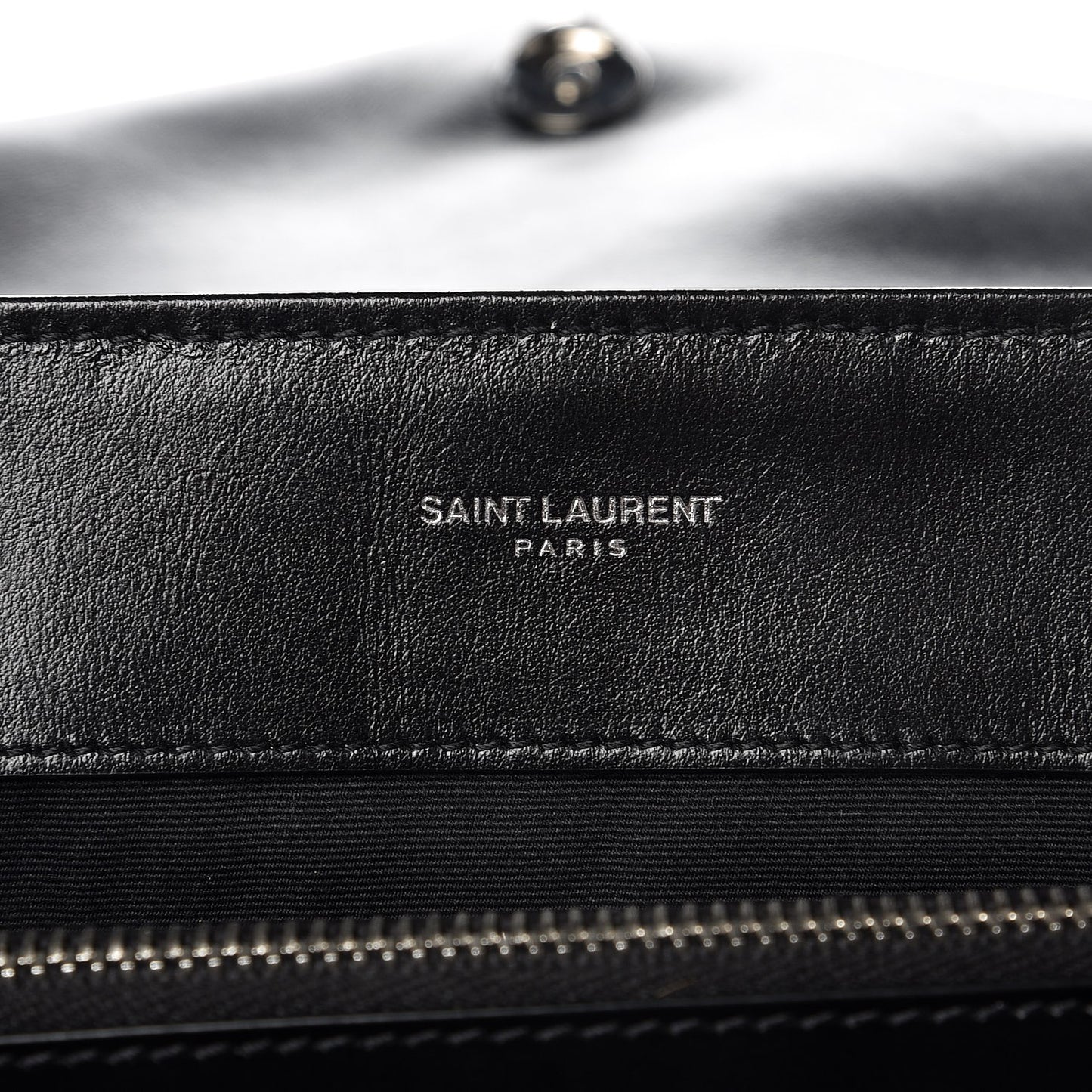 Calfskin Y Quilted Monogram Medium Loulou Chain Satchel Black
