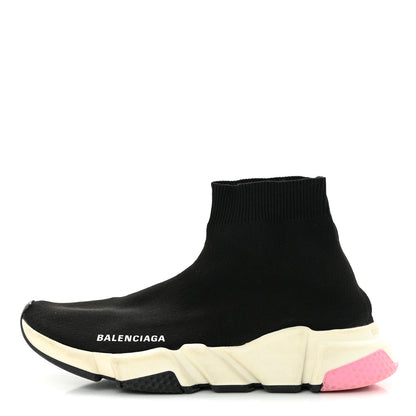 Balenciaga Neoprene Knit Multicolor Sole Womens Speed Sneakers 39 Black Pink 1 of 9