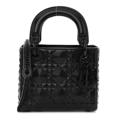 Christian Dior Calfskin Diamond Cannage Mini Lady Dior Black 1 of 11