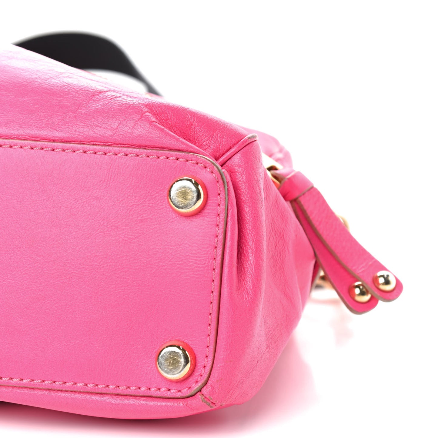 Calfskin Venetia Satchel Pink