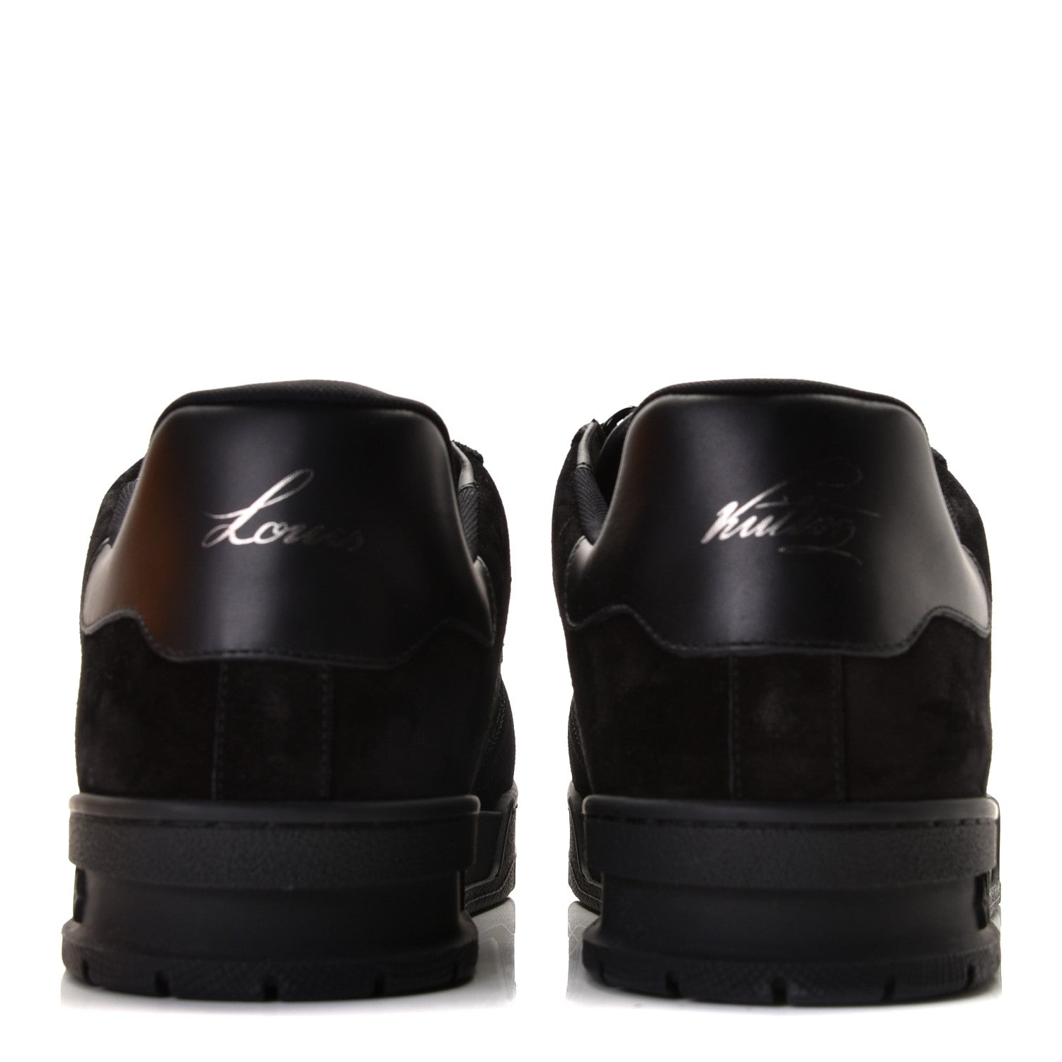 Louis Vuitton Suede Uniform Sneakers 10 Black 5 of 9