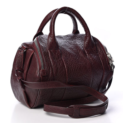 Alexander Wang Pebbled Lambskin Rockie Beet Rhodium Hardware 2 of 8