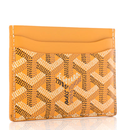 Goyard Goyardine Saint Sulpice Card Holder Yellow 3 of 8